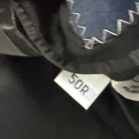 Hart Schaffner Marx Men's Wool Suit Jacket Black Pinstripe Professional Sz 50 - Picture 11 of 11